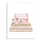 Stupell Industries Pink Purse Gold Bookstack Glam Fashion Watercolor Design Wood Wall Plaque